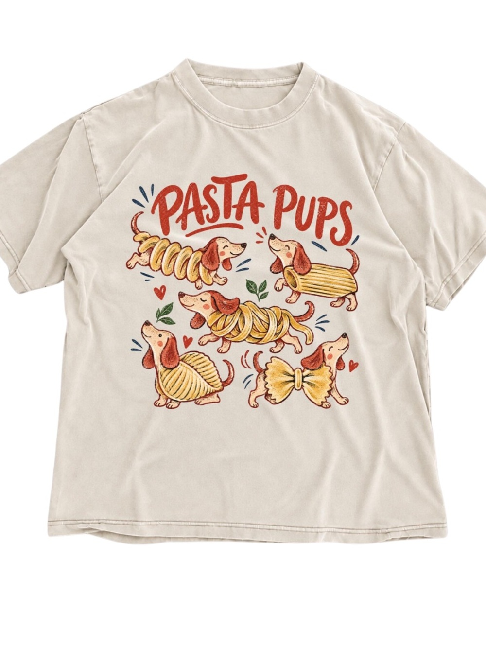 Off White 'Pasta Pups' Graphic T-Shirt